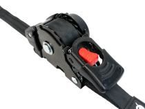 1 Inch x 10' Retractable Ratchet Tie Down 2 Pack Bullring