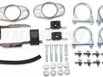 1998-2004 Mustang V6 Dual Turndown Tips With Catalytic Converters Exhaust Kit Street Pro Mufflers 409 Stainless Steel Pypes Performance Exhaust