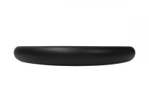 Flat Leather Steering Wheel 13 Inch Diameter Black PRP Seats