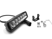 6 Inch LED Light Bar 18W Flood Dt Harness 79900 2,880 Lumens Each Top Gun Customz