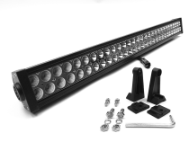 40 Inch LED Light Bar Straight Dbl Row Chrome Series Combo Flood/Beam 240W Dt Harness 79900 21,600 Lumens Top Gun Customz