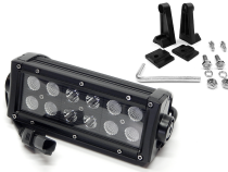 7.5 Inch LED Light Bar Black Series Straight Dbl Row Combo Flood/Beam 36W Dt Harness 79900 3,240 Lumens Top Gun Customz