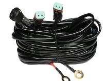 Light Bar Harness Rocker Flip Switch Dual DT Connector Top Gun Customz