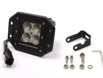 3 X 3 Inch 16W Square Flush Mount LED Light Flood Beam 1,440 Lumens Each Top Gun Customz