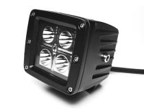 3 Inch Square Cube Cree Spot Beam LED Lights Pair Chrome Series With Harness 79903 Top Gun Customz