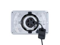 High/Low Beam Chrome 30W LED 4x6 Inch Dapper Lighting