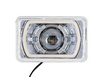 High/Low Beam Chrome 30W LED 4x6 Inch with HDR Switchback Halos Dapper Lighting