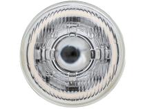 High/Low Beam Chrome 30W LED 5.75 Inch with HDR Switchback Halo with Original Glass Dapper Lighting
