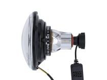 High/Low Beam Black 30W LED 5.75 Inch with HDR Smoked Switchback Halo Dapper Lighting