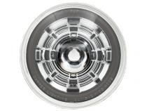 High/Low Beam Chrome 30W LED 5.75 Inch with HDR Smoked Switchback Halo Dapper Lighting