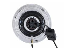 High/Low Beam Chrome 30W LED 5.75 Inch with HDR Smoked Switchback Halo Dapper Lighting