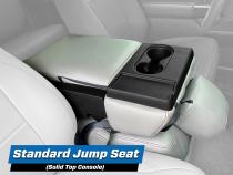 Center Jump Seat Cover w/ Standard Console for 2015-Present Ford F150, 2017-Present Super Duty, Red PRP Seats