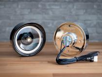 1969 Chevrolet Camaro Chrome Billet Front Parking Lamps with Revive 1157 Switchback LEDs w/ HDR Switchback Halos Dapper Lighting