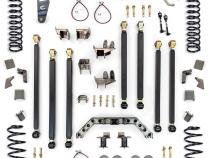 Jeep Wrangler 4.0 Inch Pro Series 3 Link Long Arm Lift Kit W/Rear 5 Inch Stretch 1997-2006 TJ Clayton Off Road