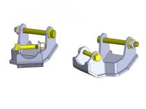 Jeep Wrangler Rear Bolt On Shock Bracket Control Arm Skids 2018+ JL Clayton Off Road