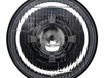 Black LED 7 Inch with HDR Switchback Halo with Original Glass Dapper Lighting