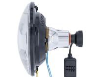 Black LED 7 Inch with HDR Switchback Halo with Original Glass Dapper Lighting