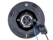 Black LED 7 Inch with HDR Switchback Halo with Original Glass Dapper Lighting