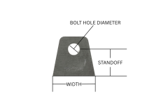 1/4 Inch Tab 1/2 Inch Bolt Hole SDHQ Offroad