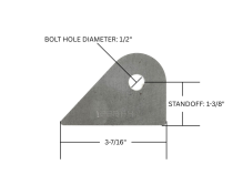 1/4 Inch Thick, 1/2 Inch Bolt Hole, 1-3/8 Inch Standoff SDHQ Offroad