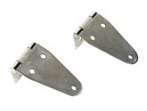 Jeep CJ/YJ Hood Hinge Pair 55-95 CJ and Wrangler YJ Polished Silver Kentrol