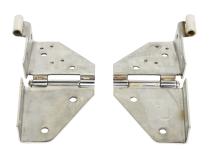 Jeep CJ/YJ Windshield Hinge Pair 76-95 CJ and Wrangler YJ Polished Silver Kentrol