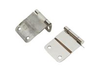 Jeep CJ Tailgate Hinge Pair 76-86 CJ7 Polished Silver Kentrol