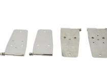 Jeep CJ/YJ Door Hinge Set 4 Pieces 76-93 CJ and Wrangler YJ Polished Silver Kentrol
