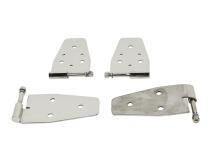 Jeep YJ Door Hinge Set 4 Pieces 87-95 Wrangler TJ Polished Silver Kentrol