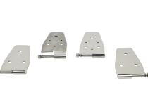 Jeep YJ Door Hinge Set 4 Pieces 87-95 Wrangler TJ Polished Silver Kentrol