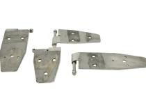 Jeep YJ Hardtop Door Hinge Set 4 Pieces 94-95 Wrangler YJ Polished Silver Kentrol