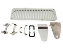 Jeep CJ/YJ Hood Kit  78-95 CJ and Wrangler YJ Polished Silver Kentrol