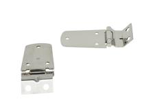 Jeep TJ Hood Hinge Pair 97-06 Wrangler TJ Polished Silver Kentrol
