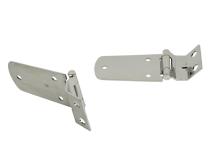 Jeep TJ Hood Hinge Pair 97-06 Wrangler TJ Polished Silver Kentrol