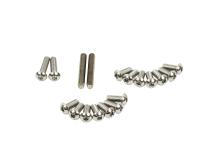 Jeep TJ Windshield Hinge Pair 97-06 Wrangler TJ Polished Silver Kentrol