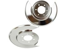 Jeep CJ Disc Brake Dust Cover Pair 76-78 CJ Polished Silver Kentrol