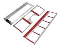 Jeep YJ Dash Overlay Set (3 pieces) 87-95 Wrangler TJ Polished Silver Kentrol