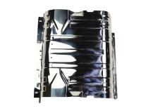 Jeep CJ/YJ Gas Tank Skid Plate with strap 76-90 CJ and Wrangler YJ Polished Silver Kentrol