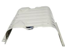 Jeep CJ/YJ Gas Tank Skid Plate with strap 76-90 CJ and Wrangler YJ Polished Silver Kentrol