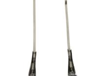 Jeep CJ Windshield Wiper Arms Pair 68-86 CJ Polished Silver Kentrol