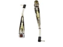 Jeep YJ Windshield Wiper Arms Pair 87-95 Wrangler TJ Polished Silver Kentrol