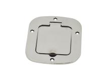Jeep CJ/YJ Billet Style Gas Hatch 77-95 CJ and Wrangler YJ Polished Silver Kentrol