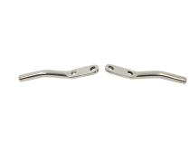 Jeep TJ Door Strap Pins Pair 97-06 Wrangler TJ Polished Silver Kentrol