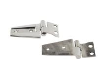 Jeep JK Hood Hinge Pair 07-18 Wrangler JK Polished Silver Kentrol