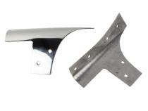 Jeep JK Windshield Supports Pair 07-18 Wrangler JK Polished Silver Kentrol