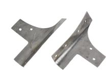 Jeep JK Windshield Supports Pair 07-18 Wrangler JK Polished Silver Kentrol