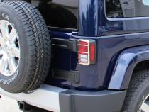 Jeep JK Taillight Guard Pair 07-18 Wrangler JK Polished Silver Kentrol