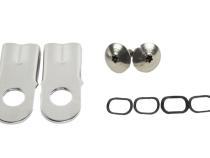 Jeep CJ Tailgate Pivot Latch Assembly Fiberglass Body 76-86 CJ Polished Silver Kentrol