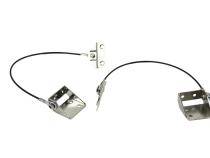 Jeep CJ Tailgate Pivot Latch Assembly Fiberglass Body 76-86 CJ Polished Silver Kentrol