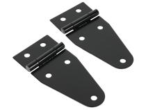 Jeep CJ/YJ Hood Hinge Pair 55-95 CJ and Wrangler YJ Powdercoat Black Kentrol